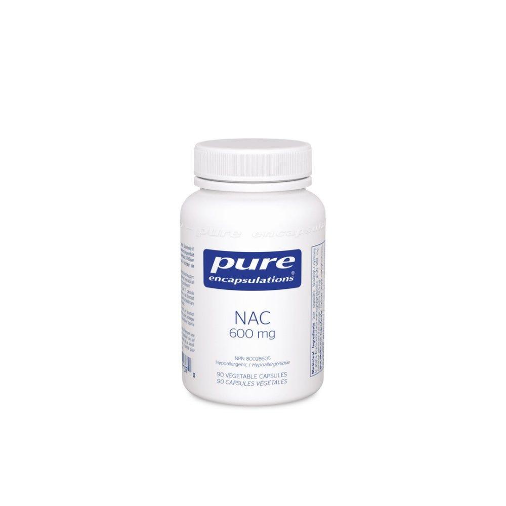 Pure Encapsulations NAC 600mg 90 Veg - Caps - Nature's Source Inc