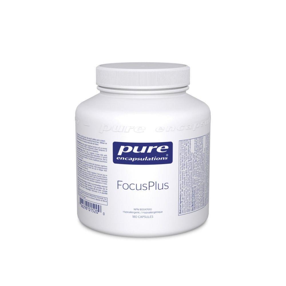 Pure Encapsulations Focus Plus 180 Capsules - Support Daily Cognitive Function, Relieve Symptoms of Stress, and Mental Fatigue - Nature's Source Inc