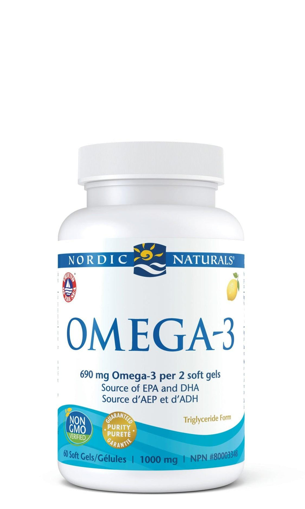 Nordic Naturals Lemon Omega - 3 - 60 Softgels - Nature's Source Inc
