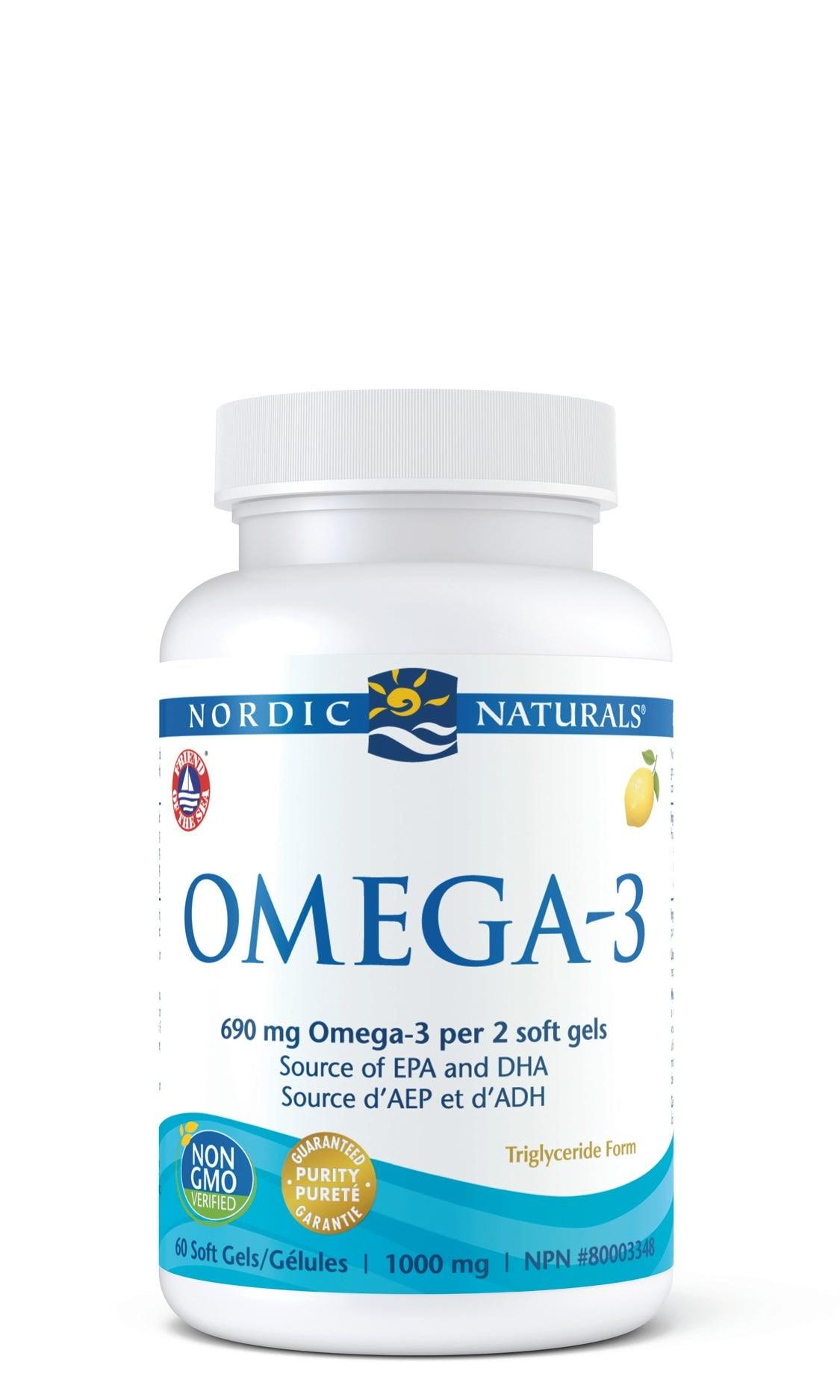 Nordic Naturals Lemon Omega - 3 - 60 Softgels - Nature's Source Inc