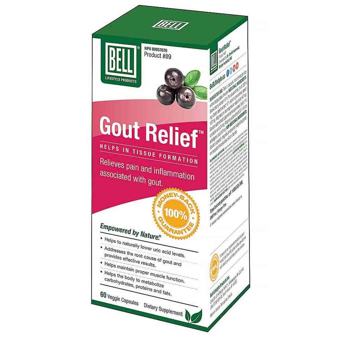 Bell Lifestyle Gout Relief - 60 Veg Capsules - Nature's Source Inc