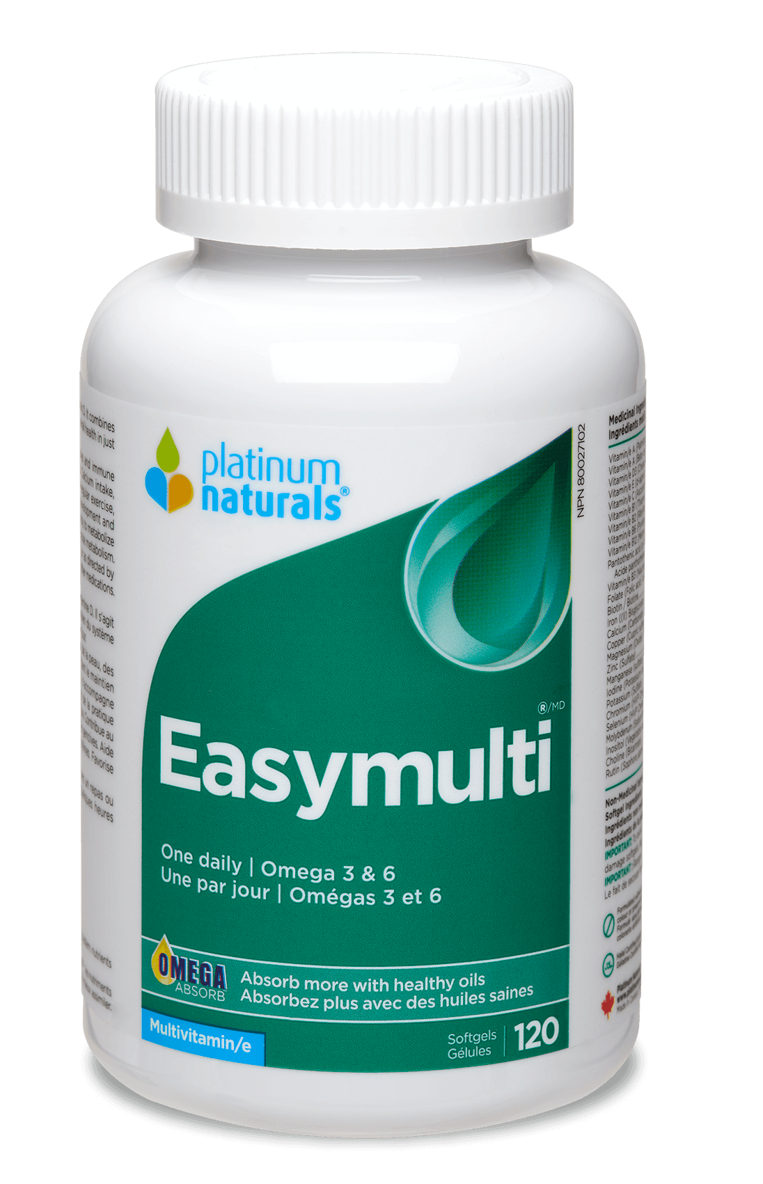 Platinum Naturals Easymulti 120 Softgels - Nature's Source Inc