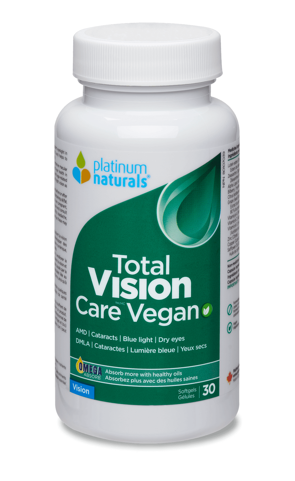 Platinum Naturals Total Vision Care 30c - Nature's Source Inc