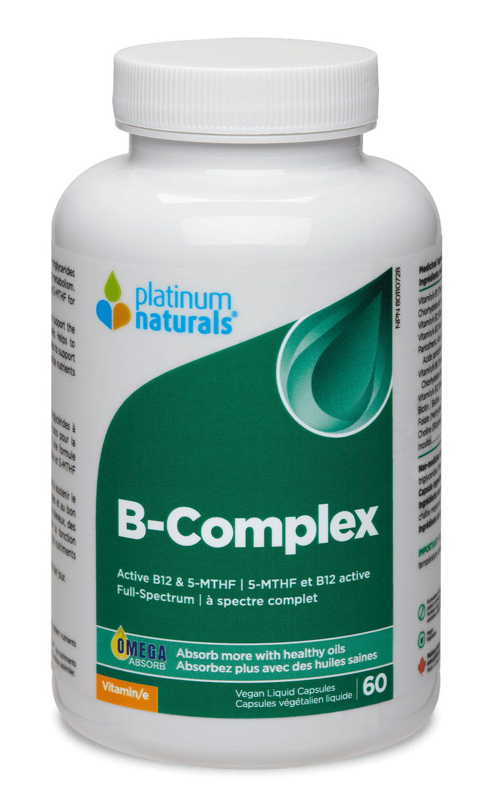 Platinum B - Complex 60 Softgels - Nature's Source Inc