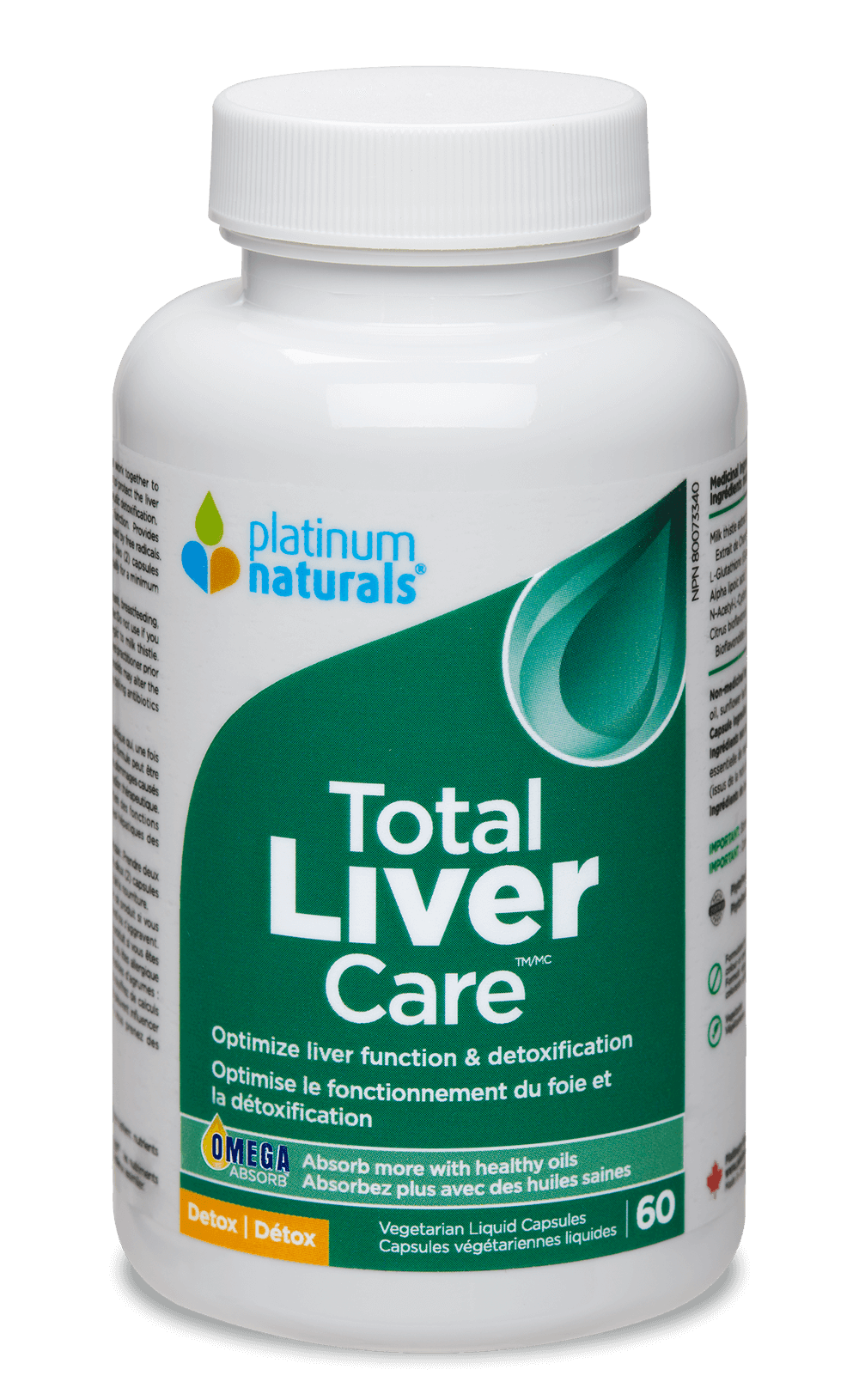 Platinum Naturals Total Liver Care - 60 caps - Nature's Source Inc
