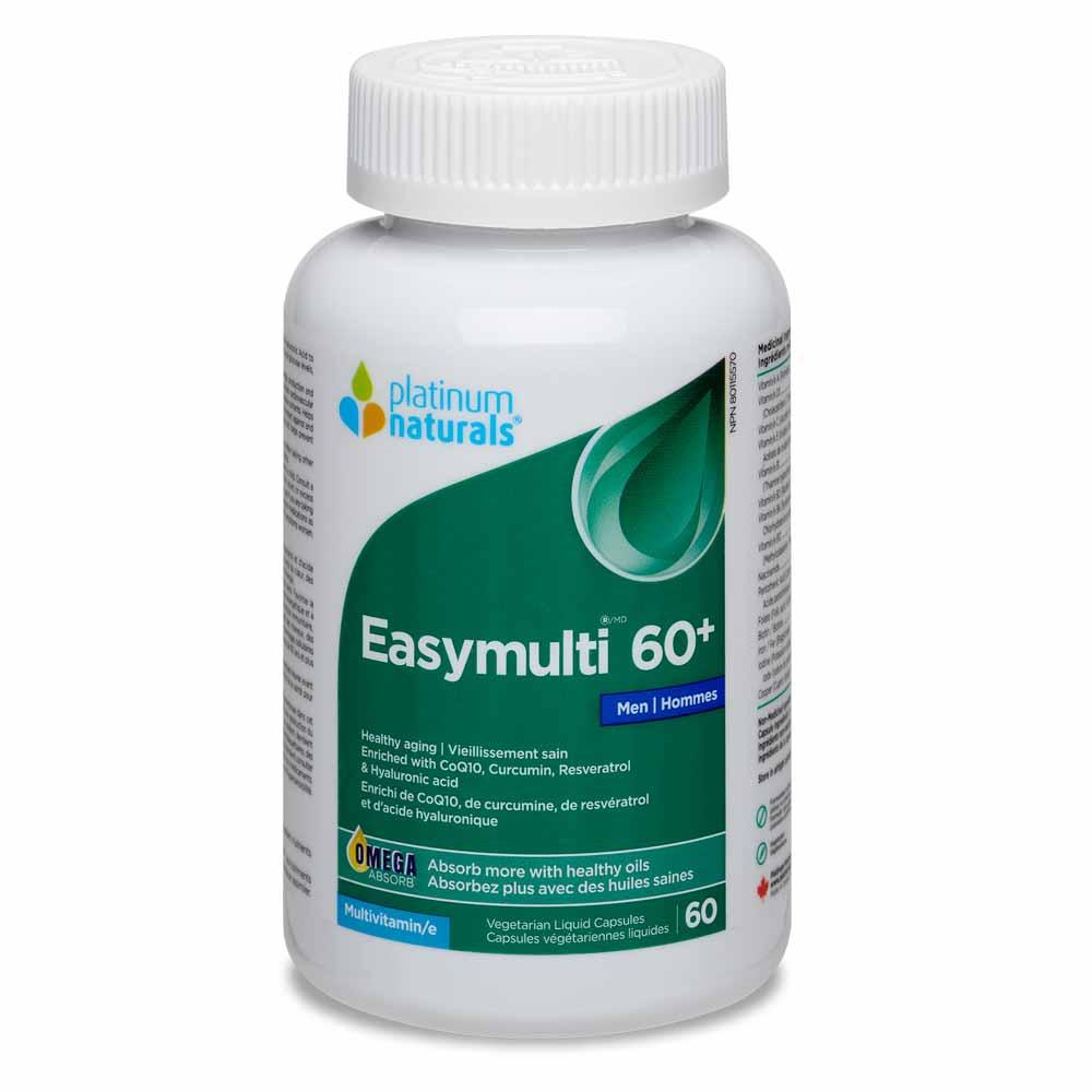 Platinum Naturals Easymulti 60+ Men 60 Softgels - Nature's Source Inc