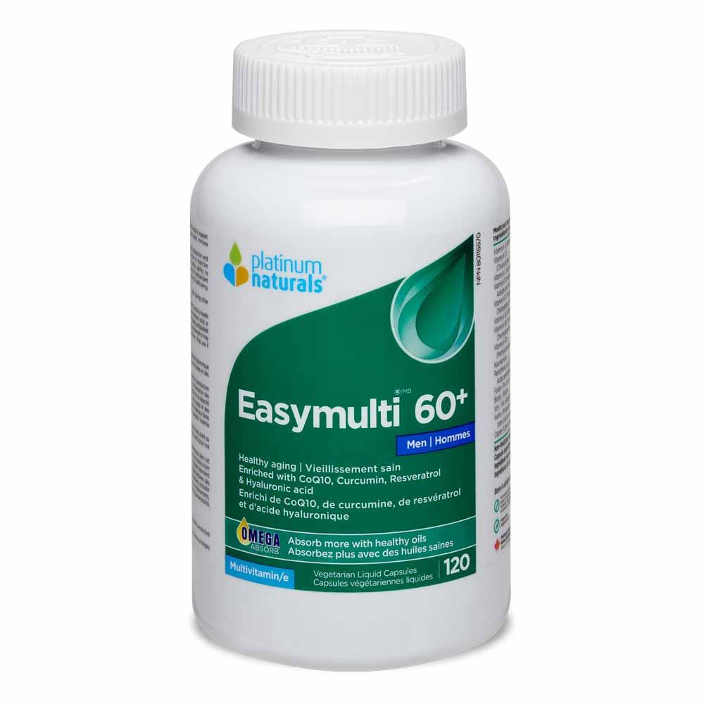 Platinum Naturals Easymulti 60+ Men 120 Softgels - Nature's Source Inc