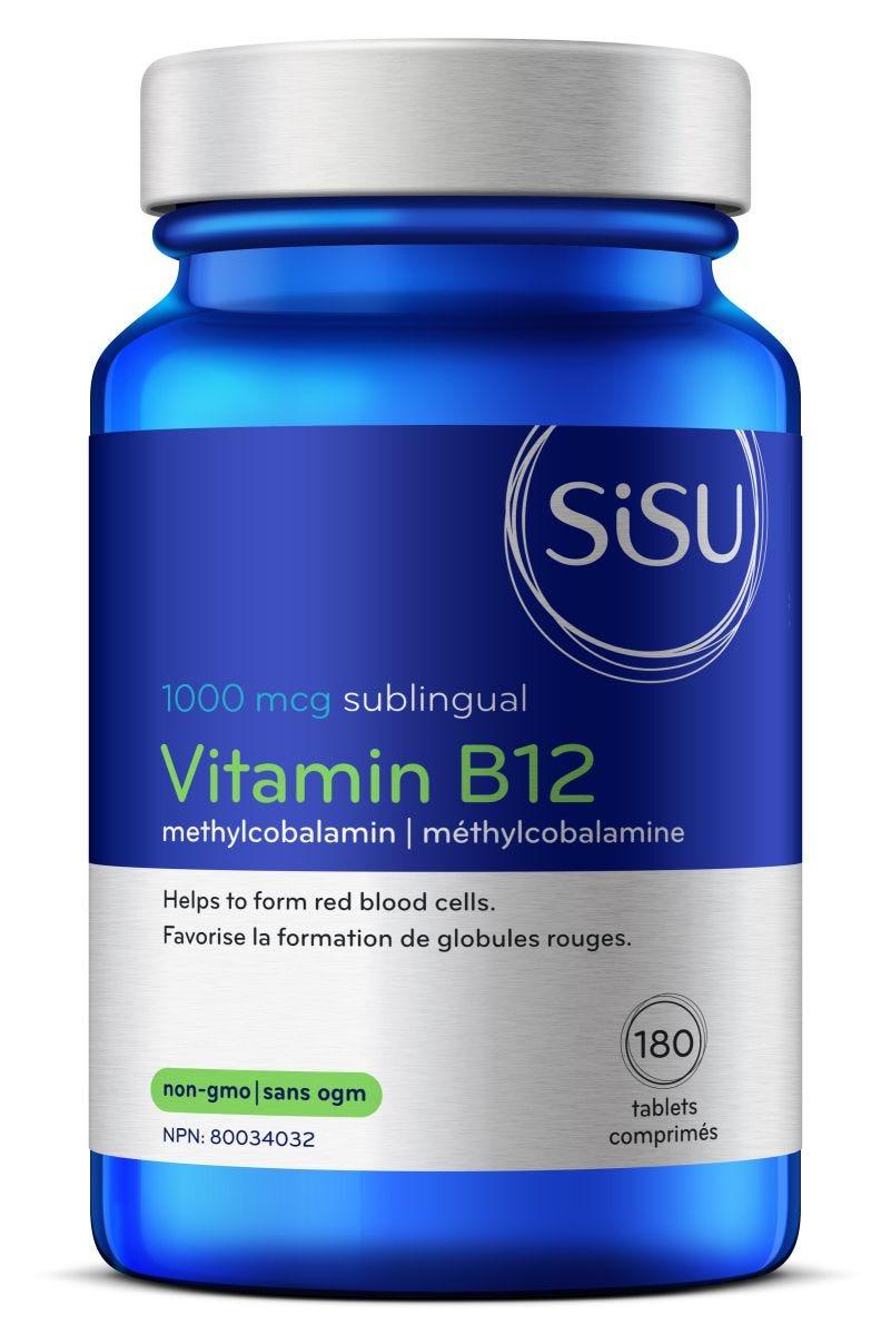 Sisu B12 1000mcg (Vitamin Supplement) - 180 Tablets - Nature's Source Inc