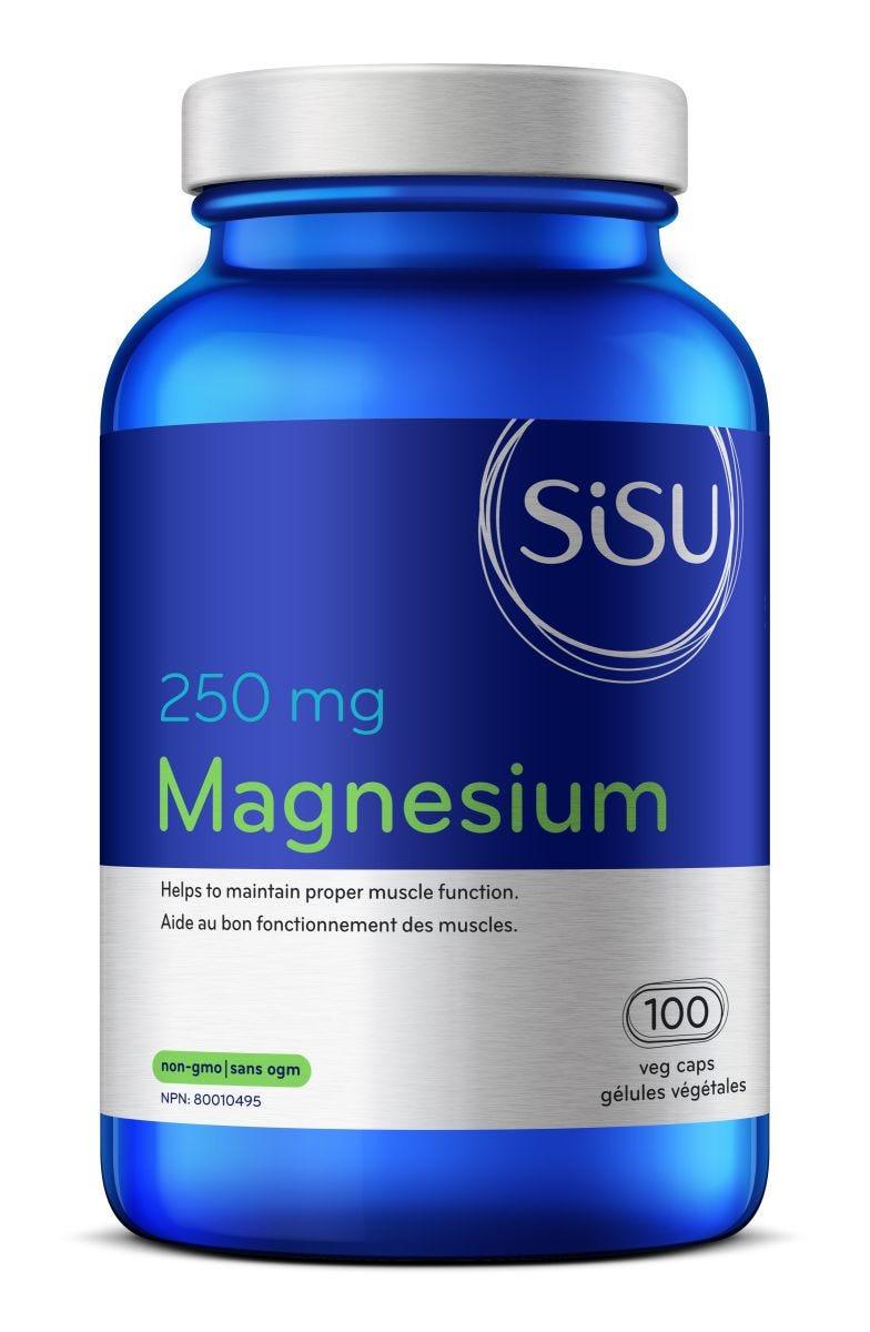 Sisu Magnesium 250mg 100 Veg Capsules - Nature's Source Inc