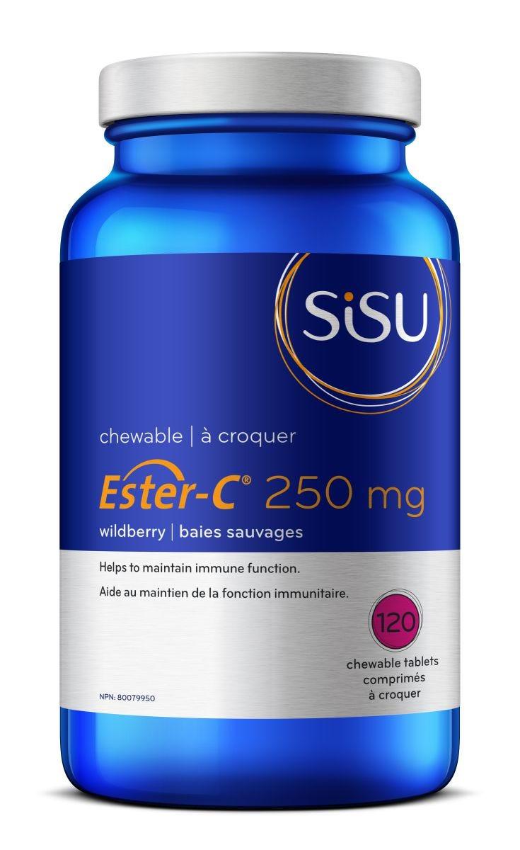 Sisu Wildberry Ester - C 250mg 120 Chewable Tablets - Nature's Source Inc