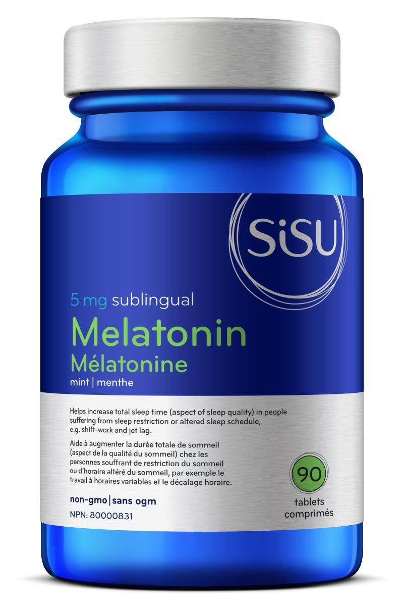 Sisu Mint Vegan Melatonin 90 Tablets - Nature's Source Inc