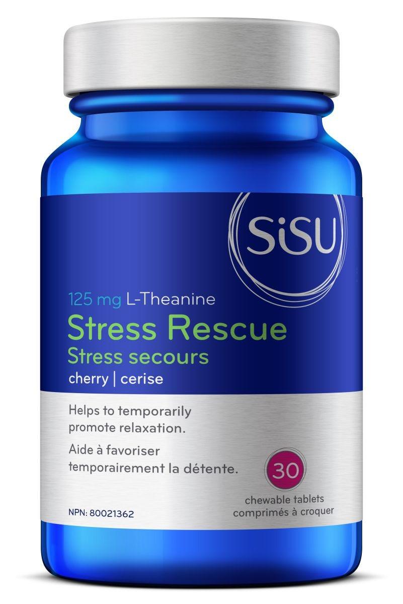 Sisu Cherry L - Theanine Stress Rescue 125 mg 30 Chewable Tablets - Nature's Source Inc