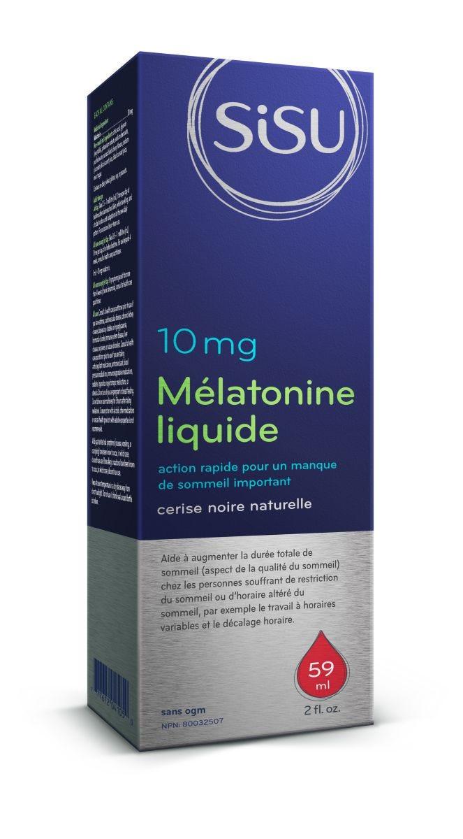 Sisu Natural 10mg Liquid Melatonin Black Cherry 59ml - Nature's Source Inc