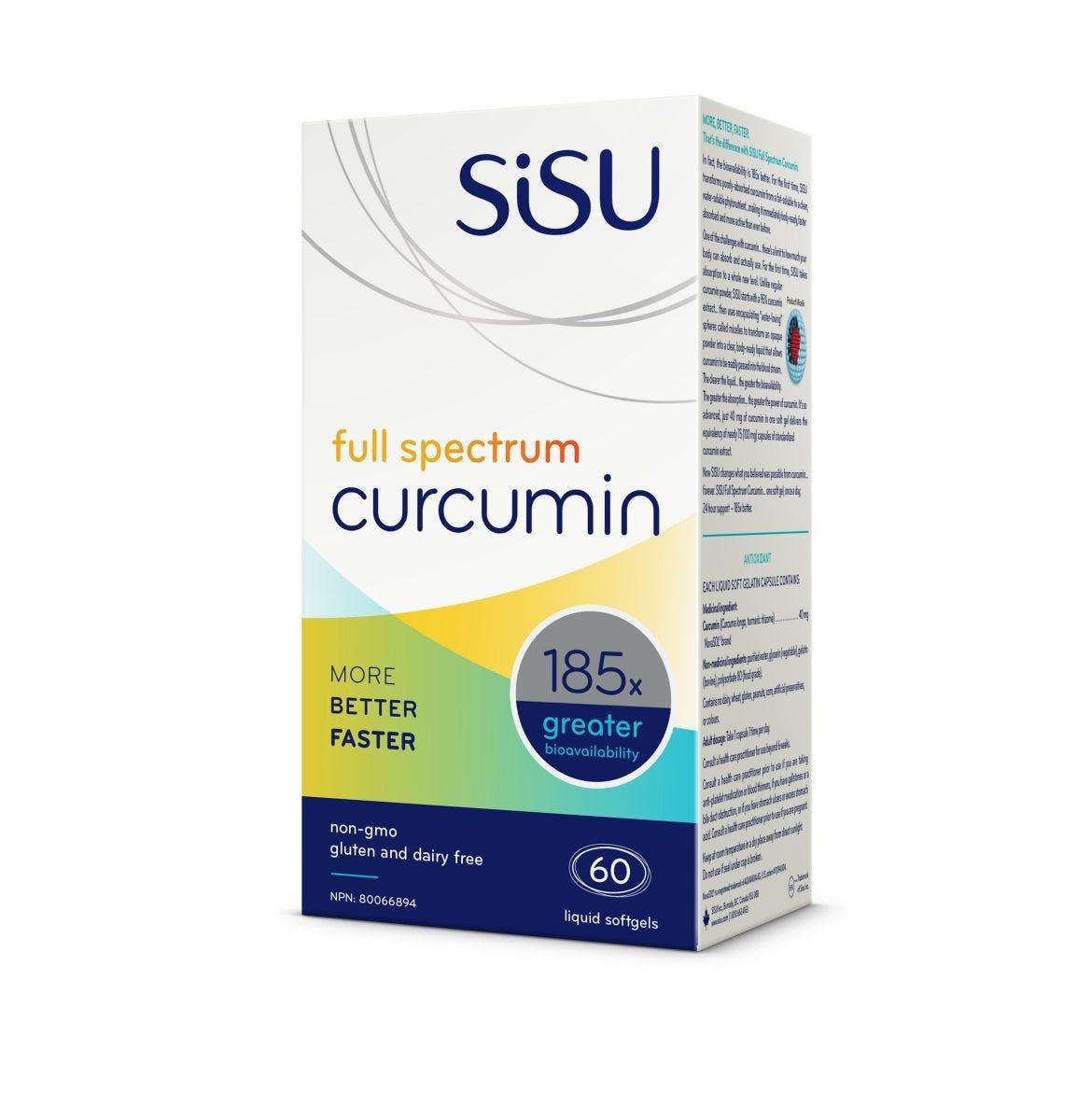 Sisu Full Spectrum Curcumin 60 Softgels - Nature's Source Inc