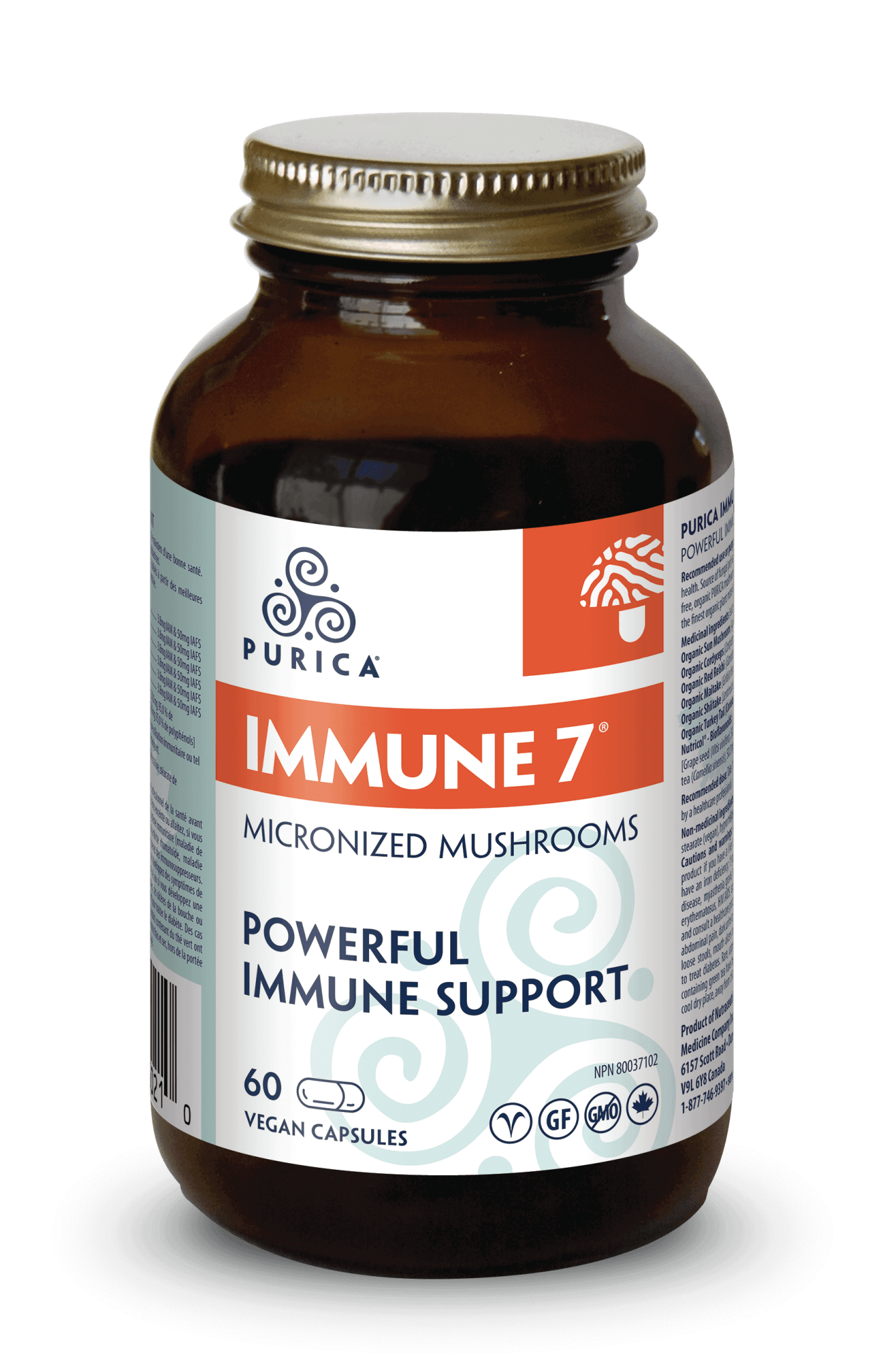 Purica Immune 7 60 Vegan Capsules - Nature's Source Inc
