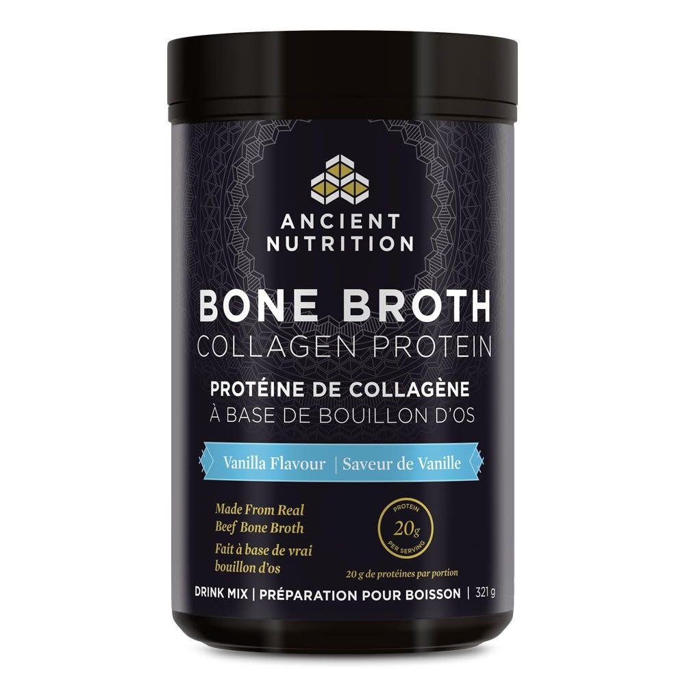 Ancient Nutrition Bone Broth Collagen Protein Vanilla 321 g - Nature's Source Inc