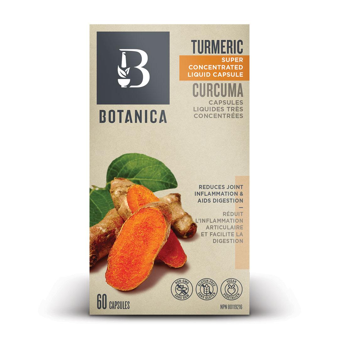 Botanica Turmeric Liquid Phytocaps (60 Capsules) - Nature's Source Inc