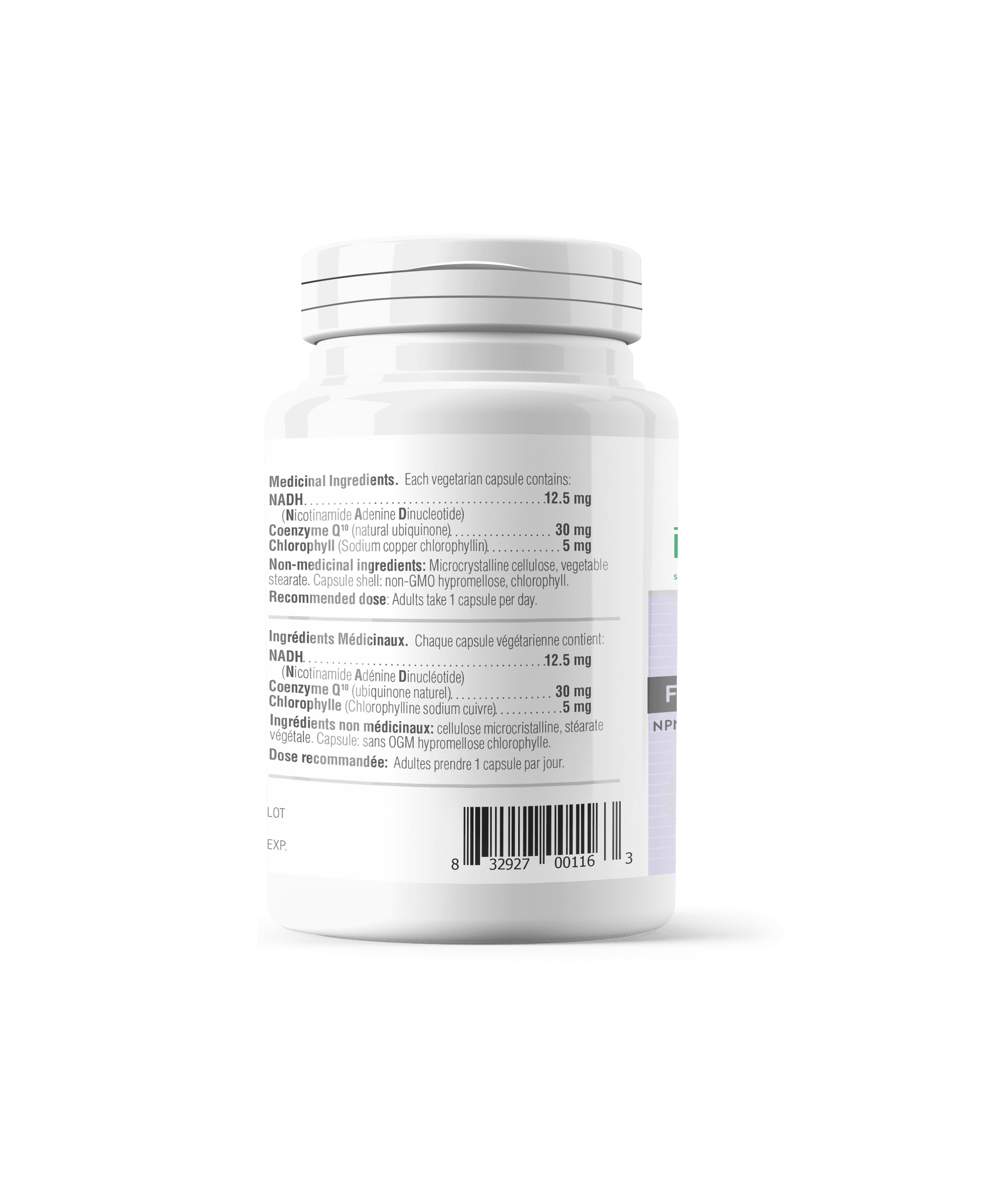 Provita NADH+ 30 capsules - Nature's Source Inc