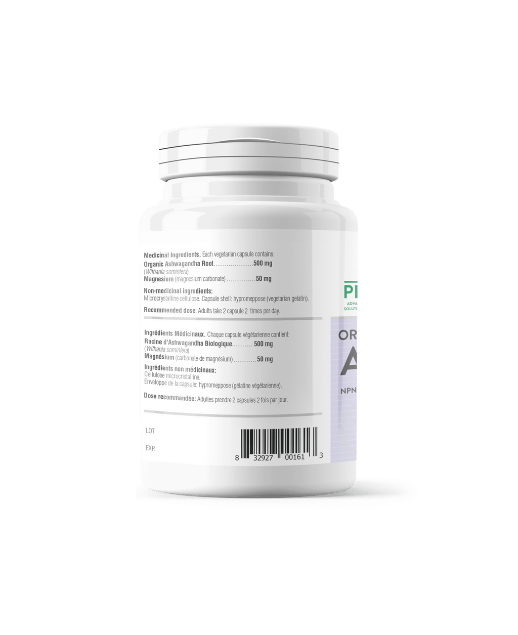 Provita Ashwagandha 60 capsules - Nature's Source Inc