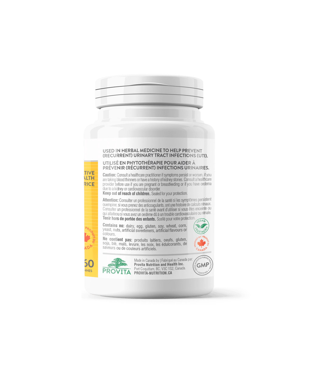 Provita UTI Pro 60 capsules - Nature's Source Inc