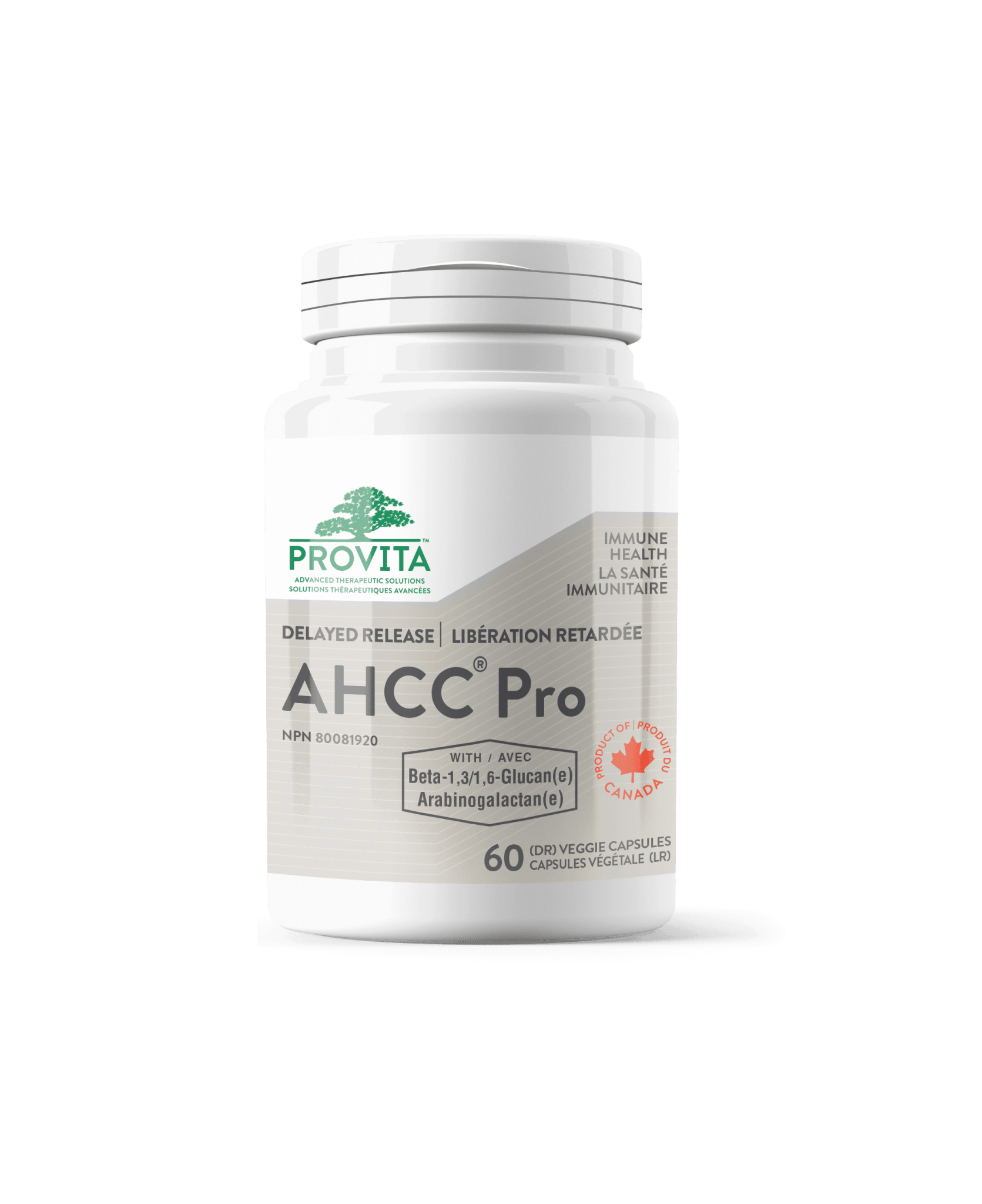 Provita AHCC Pro 60 Vegan Capsules - Nature's Source Inc