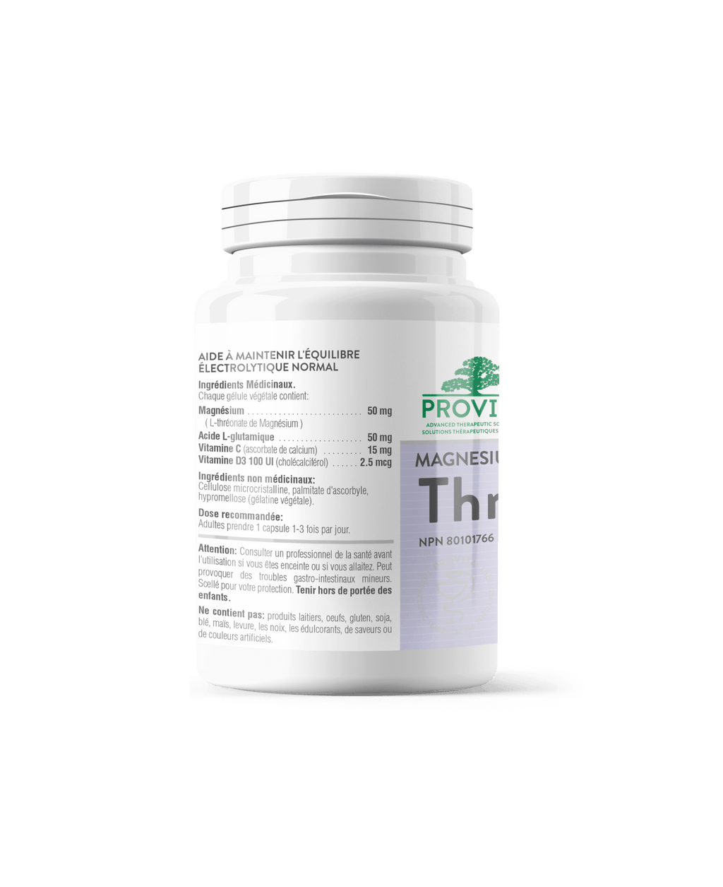 Provita Magnesium Threonate 90 capsules - Nature's Source Inc