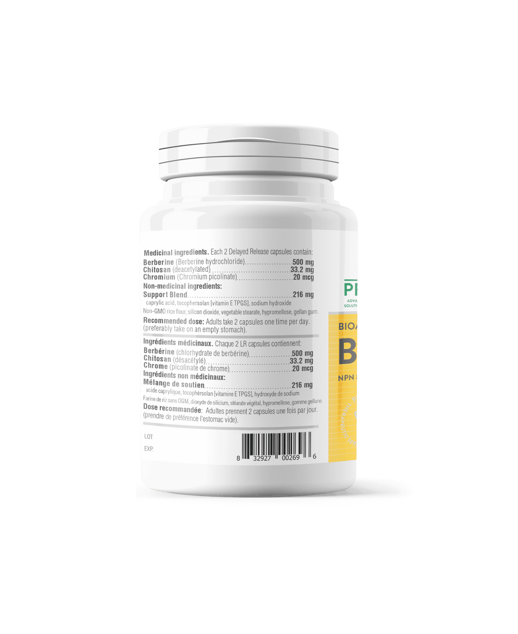 Provita Berberine TPGS 60 capsules - Nature's Source Inc