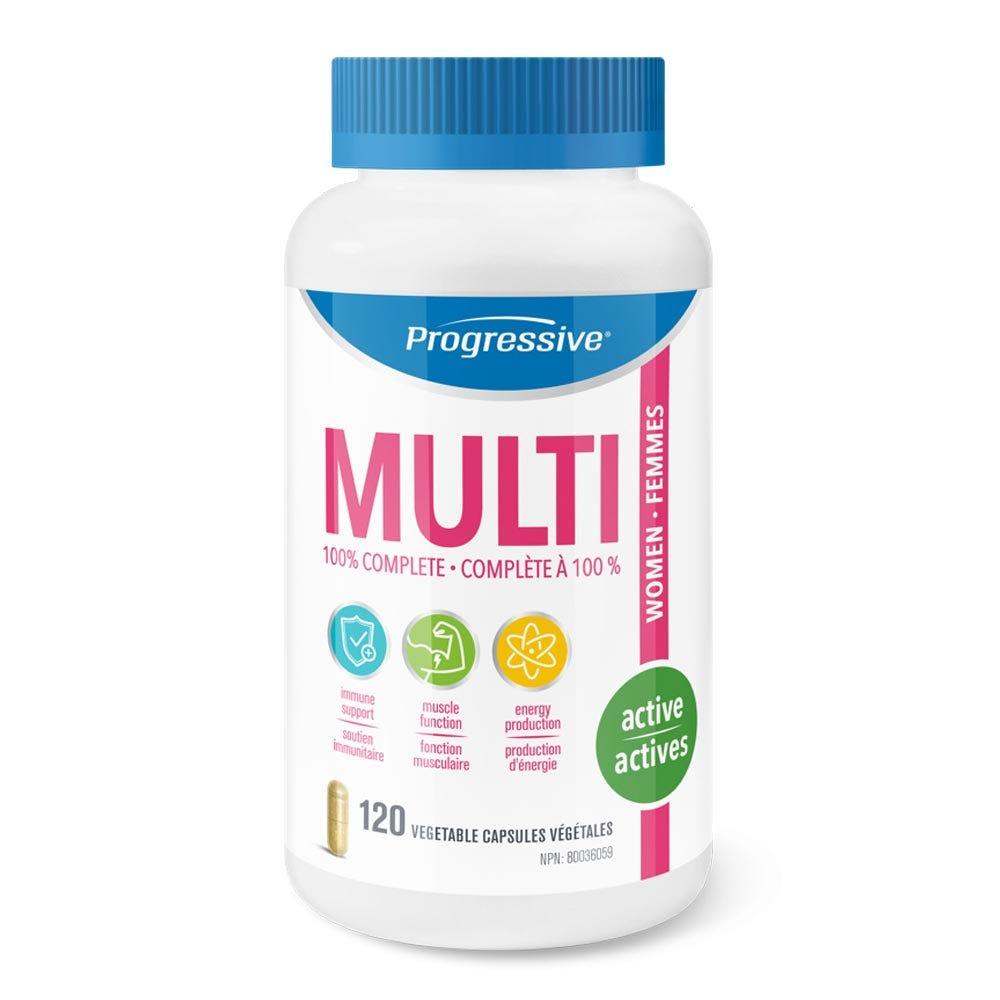 Progressive Adult Women MultiVitamins - 120 Veg Capsules - Nature's Source Inc