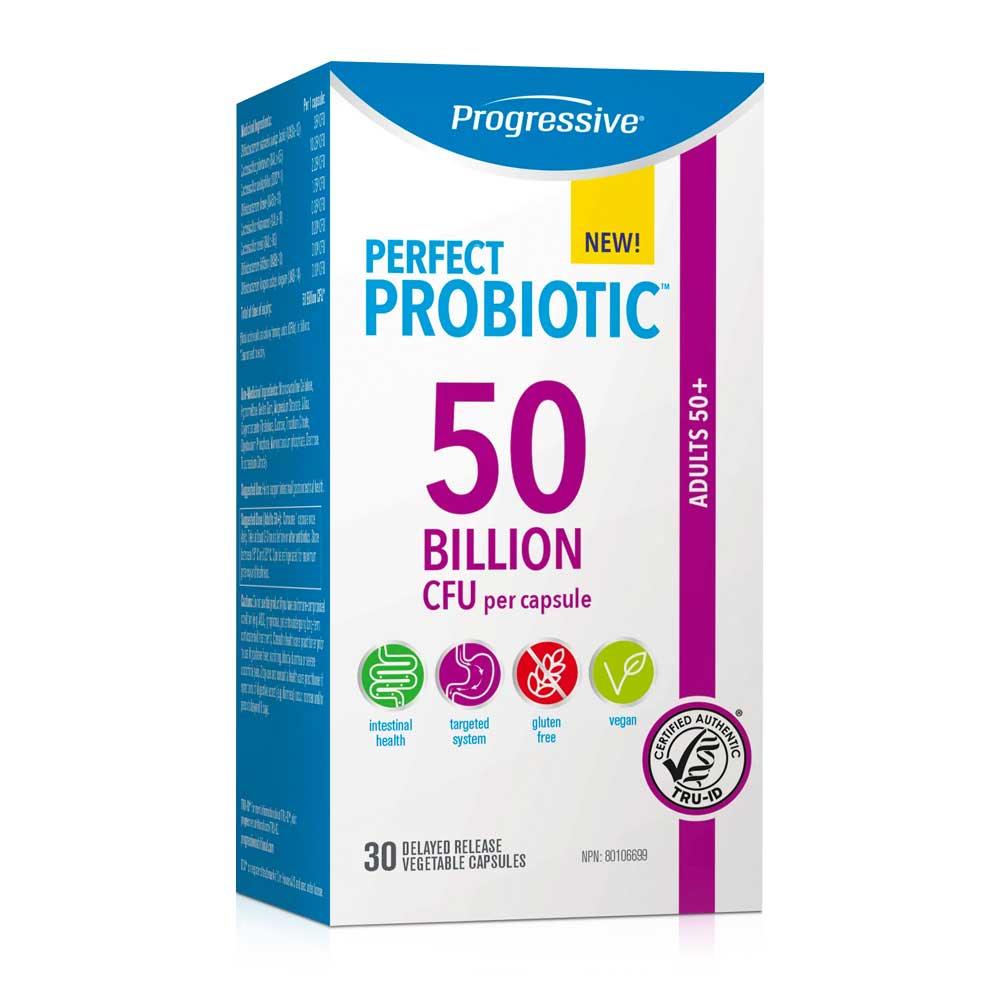 Progressive Perfect Probiotic Adult 50+ 50B 30c - Nature's Source Inc