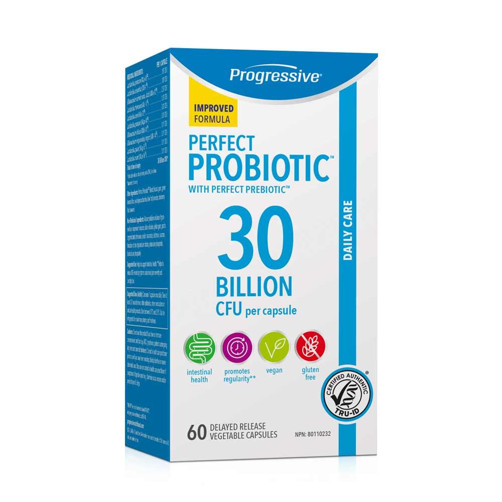 Progressive Perfect Probiotic 30 Billion 60c - Nature's Source Inc
