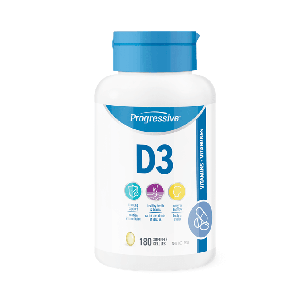 Progressive Vitamin D3 180 Softgels - Nature's Source Inc