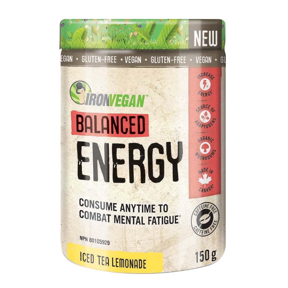 Iron Vegan Balanced Energy Iced Tea Lemonade 150g - Nature's Source Inc