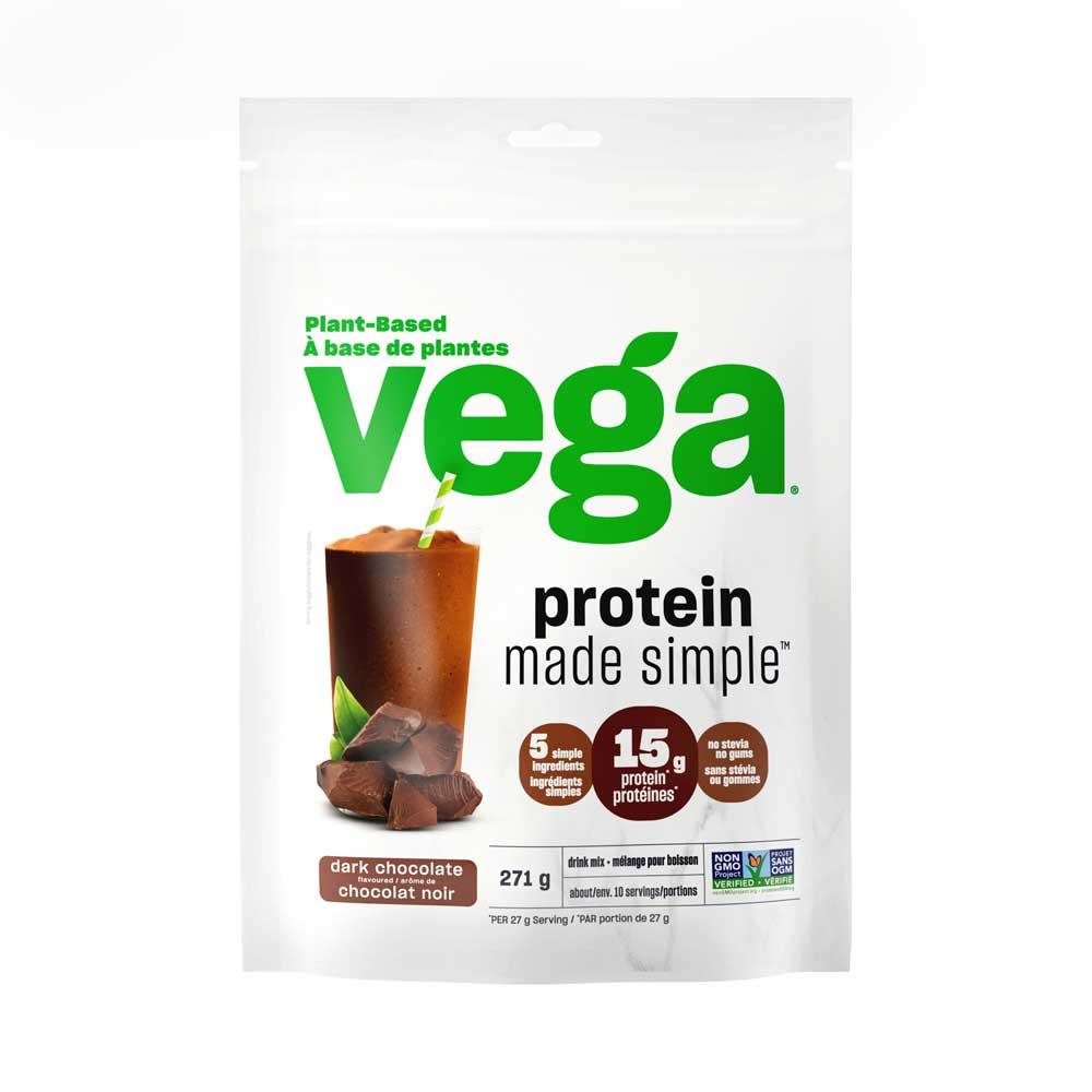 Vega Protein Made Simple Dark Chocolate 271g - Nature's Source Inc