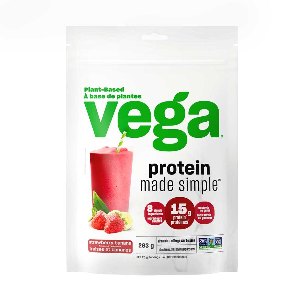 Vega Protein Made Simple Strawberry Banana 263g - Nature's Source Inc