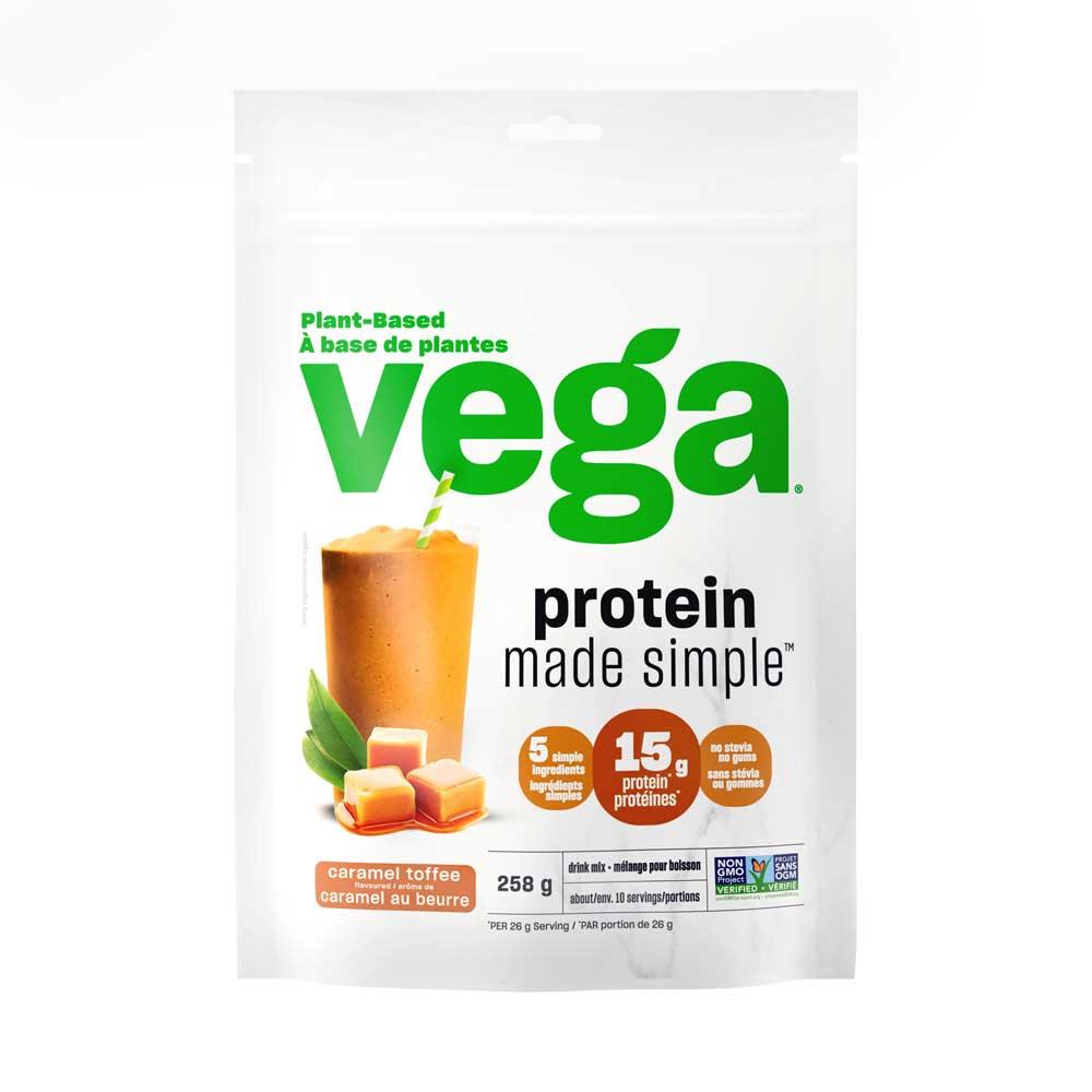 Vega Protein Made Simple Caramel Toffee 258g - Nature's Source Inc
