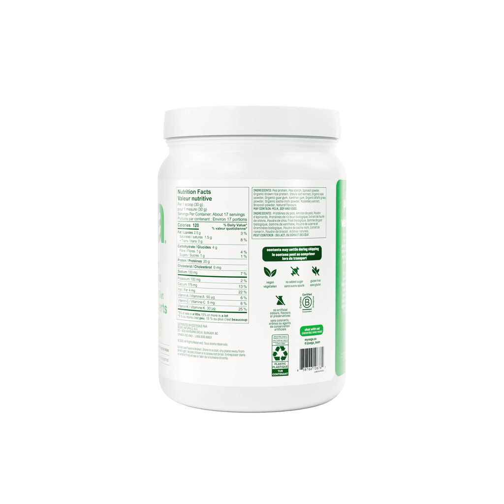 Vega Protein & Greens Coconut Almond 518g - Nature's Source Inc