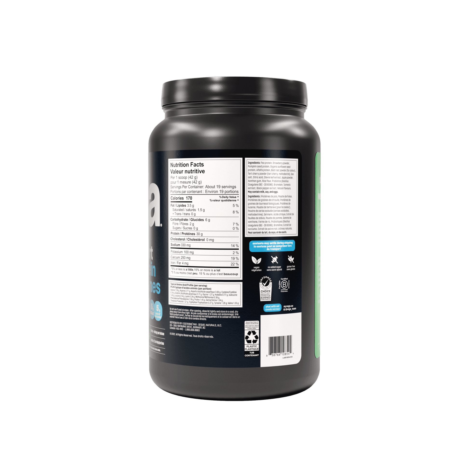 Vega Sport Protein Berry 801 g - Nature's Source Inc