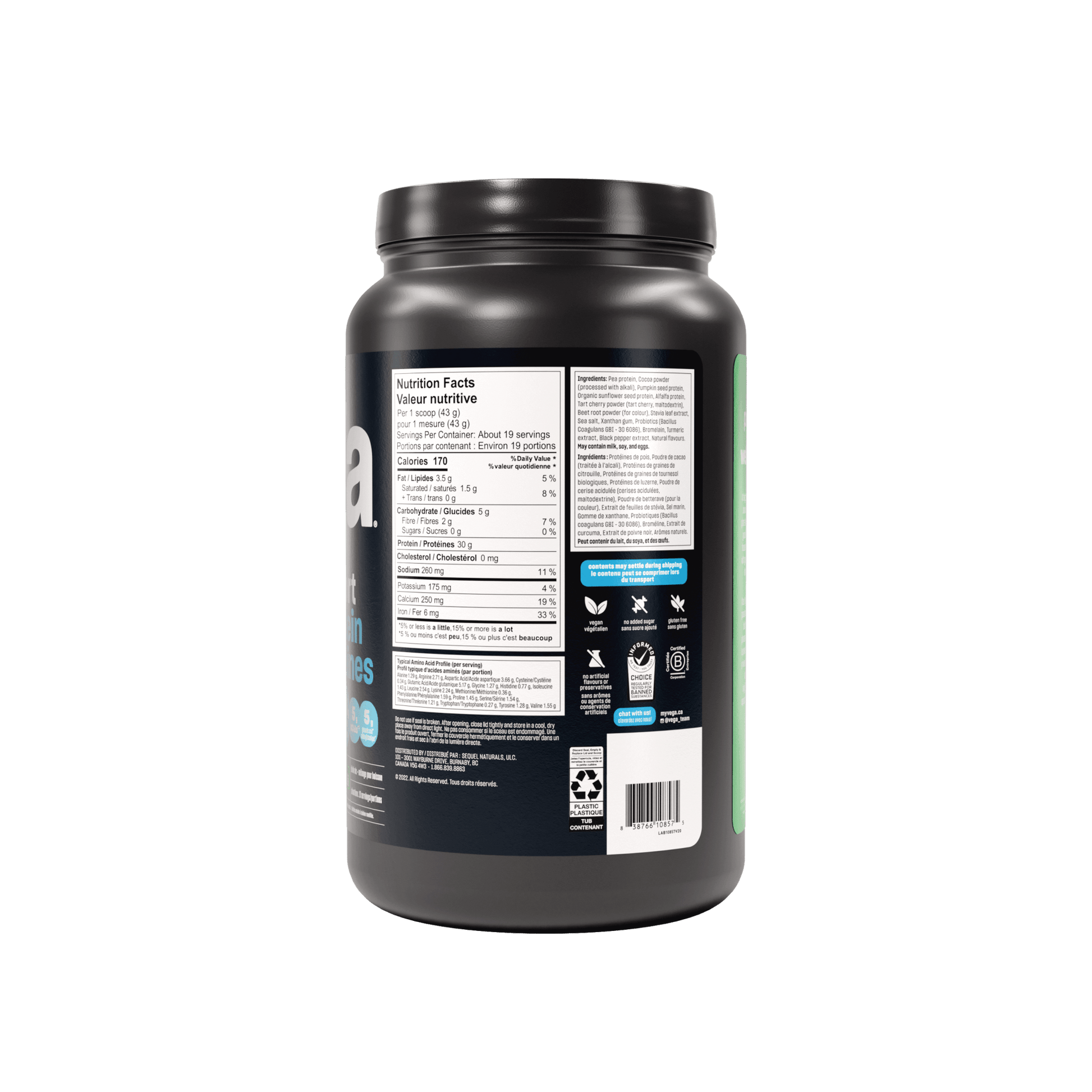 Vega Sport Protein Mocha 812g - Nature's Source Inc