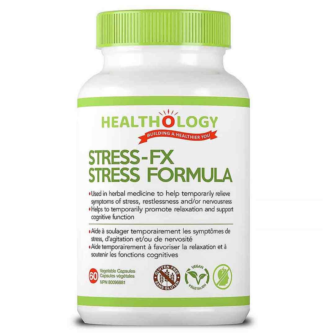 Healthology Stress - FX Stress Formula - 60 Veg Capsules - Nature's Source Inc