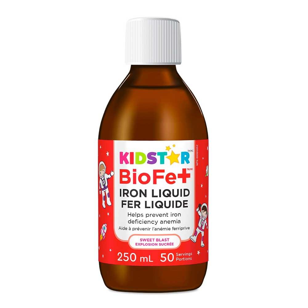KidStar BioFe+ Iron Liquid Sweet Blast 250ml - Nature's Source Inc