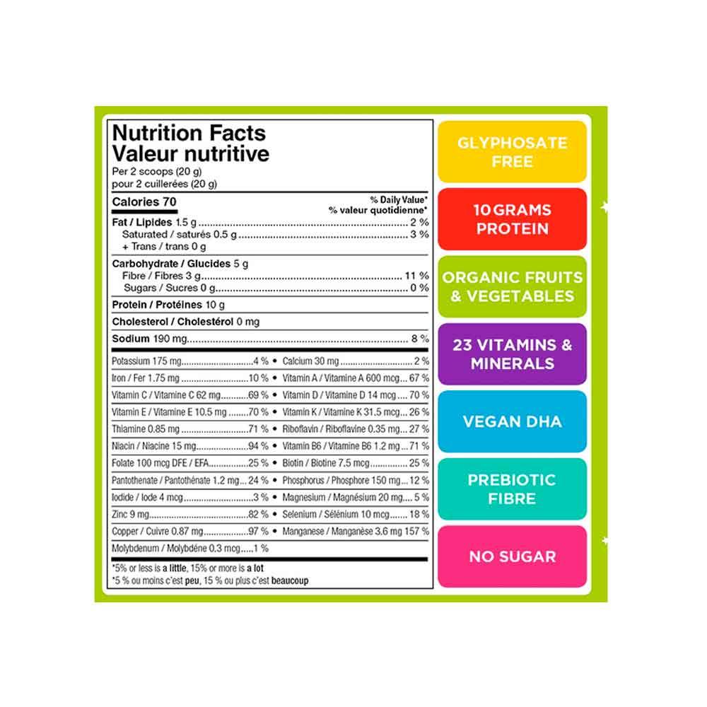 KidStar All - in - One Plant - Based Protein Cocoa 400g - Nature's Source Inc