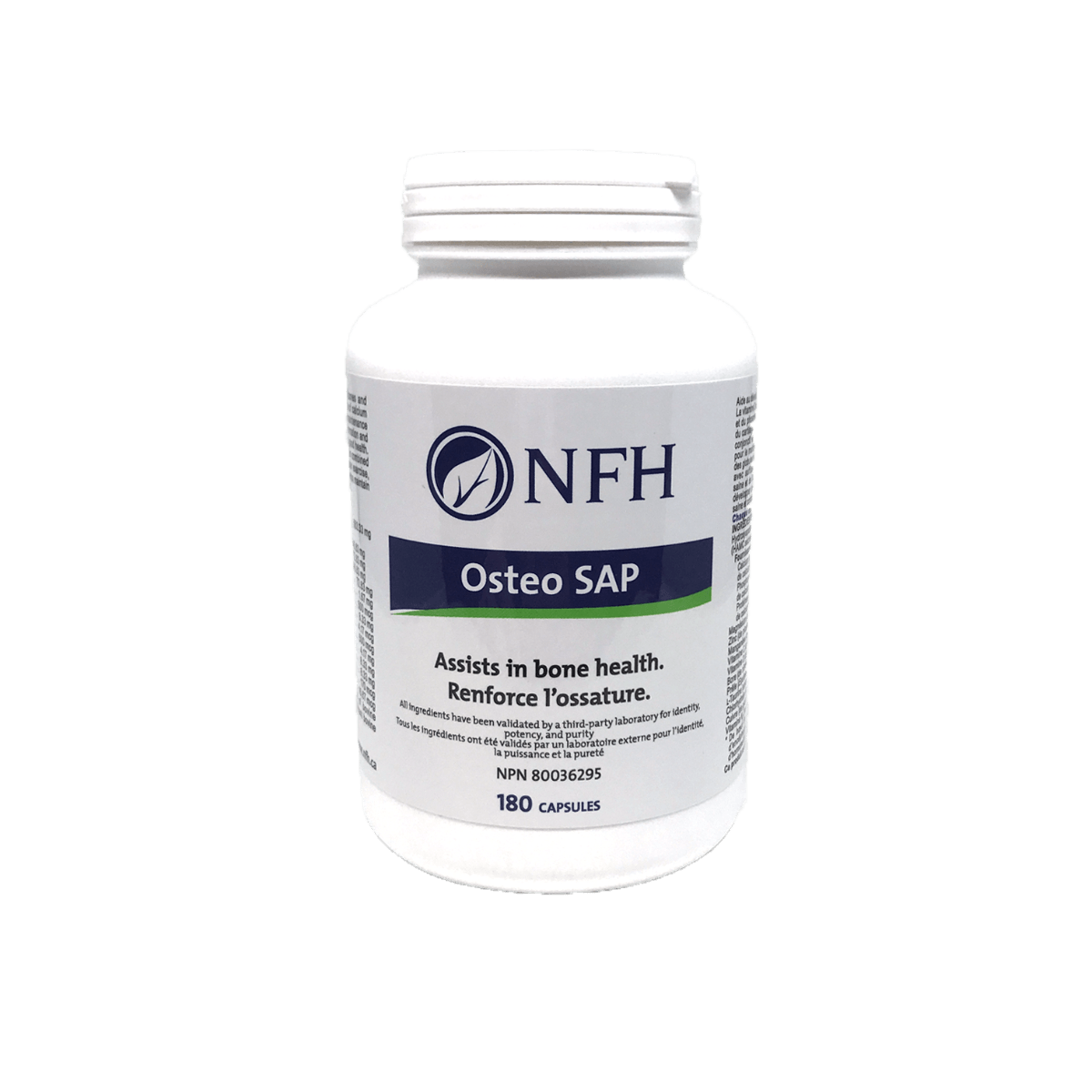 NFH Osteo SAP 180 Capsules - A Multi Mineral Formulation For Bone Health and Regeneration, Osteoporosis Prevention and Treatment - Nature's Source Inc