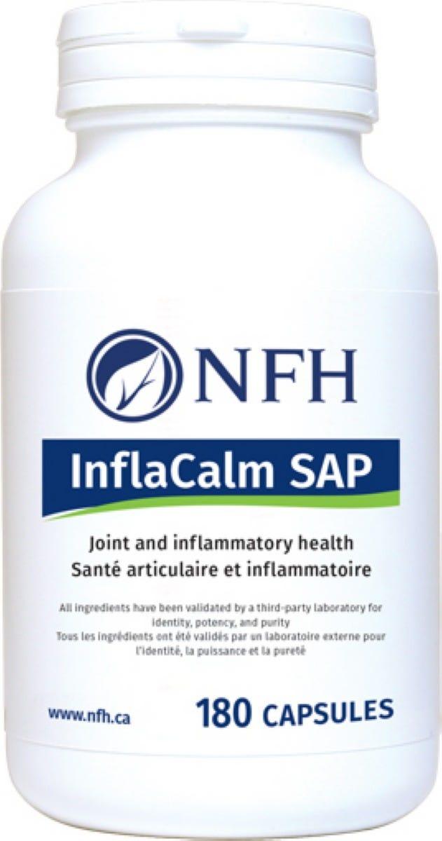 NFH InflaCalm SAP 180 Capsules - Helps With Joint Pain And Inflammatory Conditions, Relieves Minor Pain And Swelling, Reduces Or Relieve Post - Operative Swelling And Pain After Dental Surgery - Nature's Source Inc