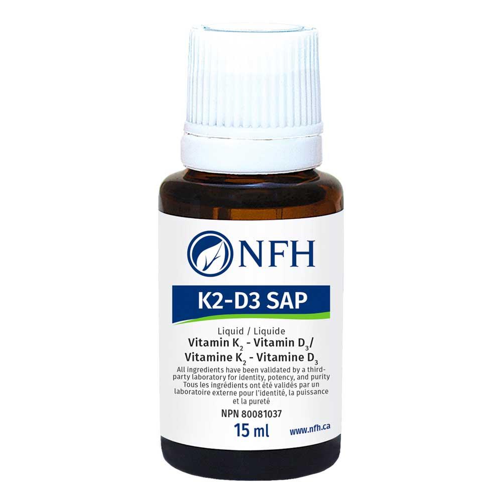 NFH Vitamin K2 - D3 SAP 15ml - Nature's Source Inc