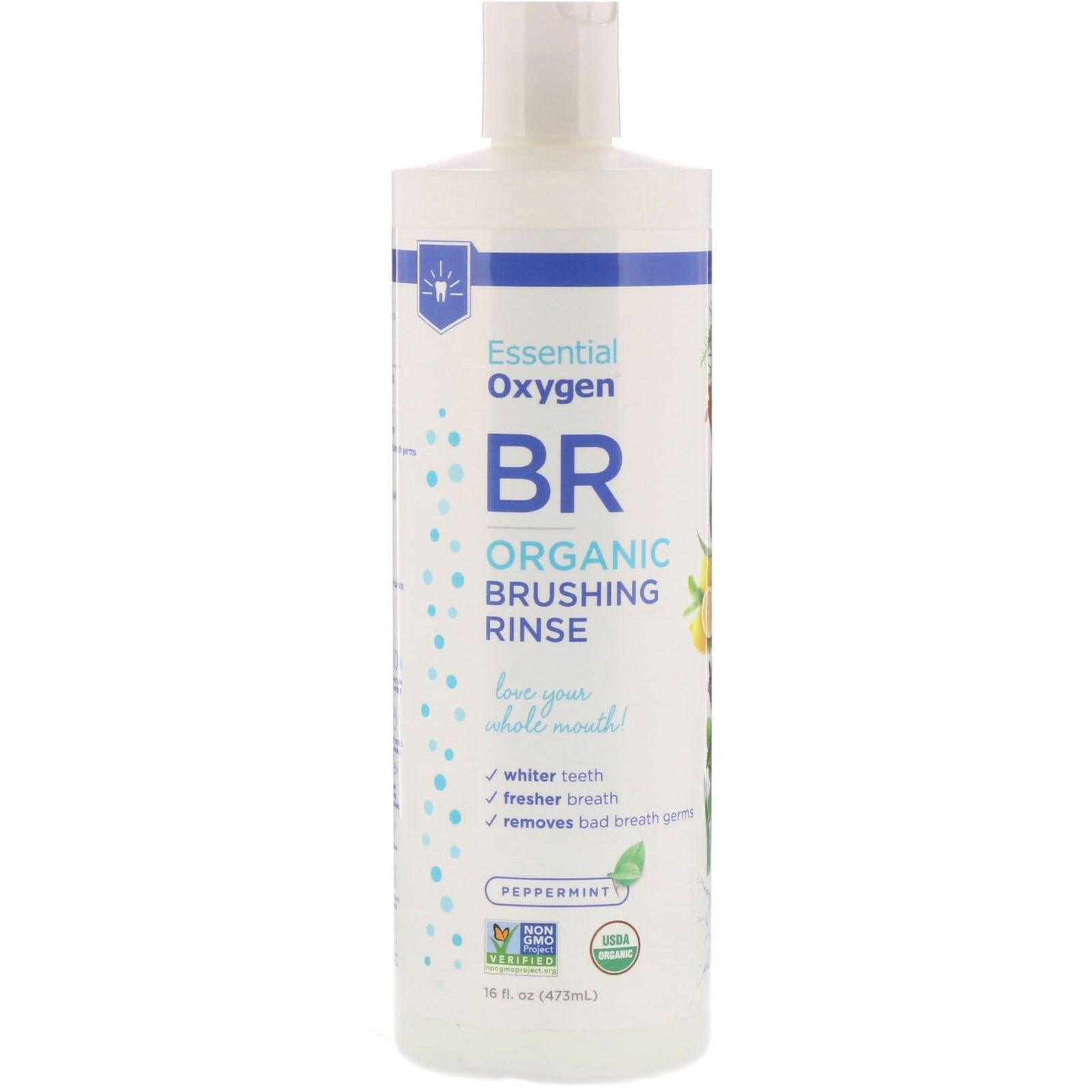 Essential Oxygen Peppermint Organic Brushing Rinse - 473ml - Nature's Source Inc