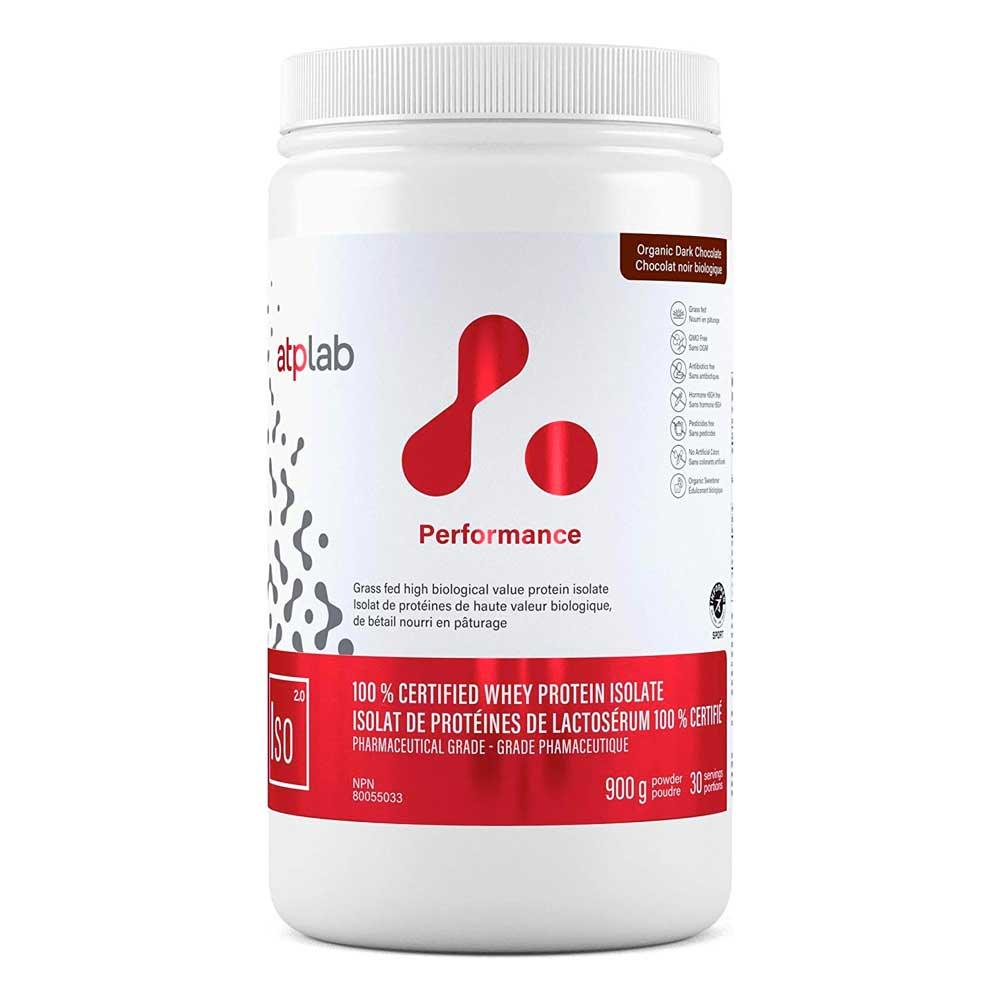 ATP Lab 100% Whey Protein Isolate Chocolate 900g - Nature's Source Inc