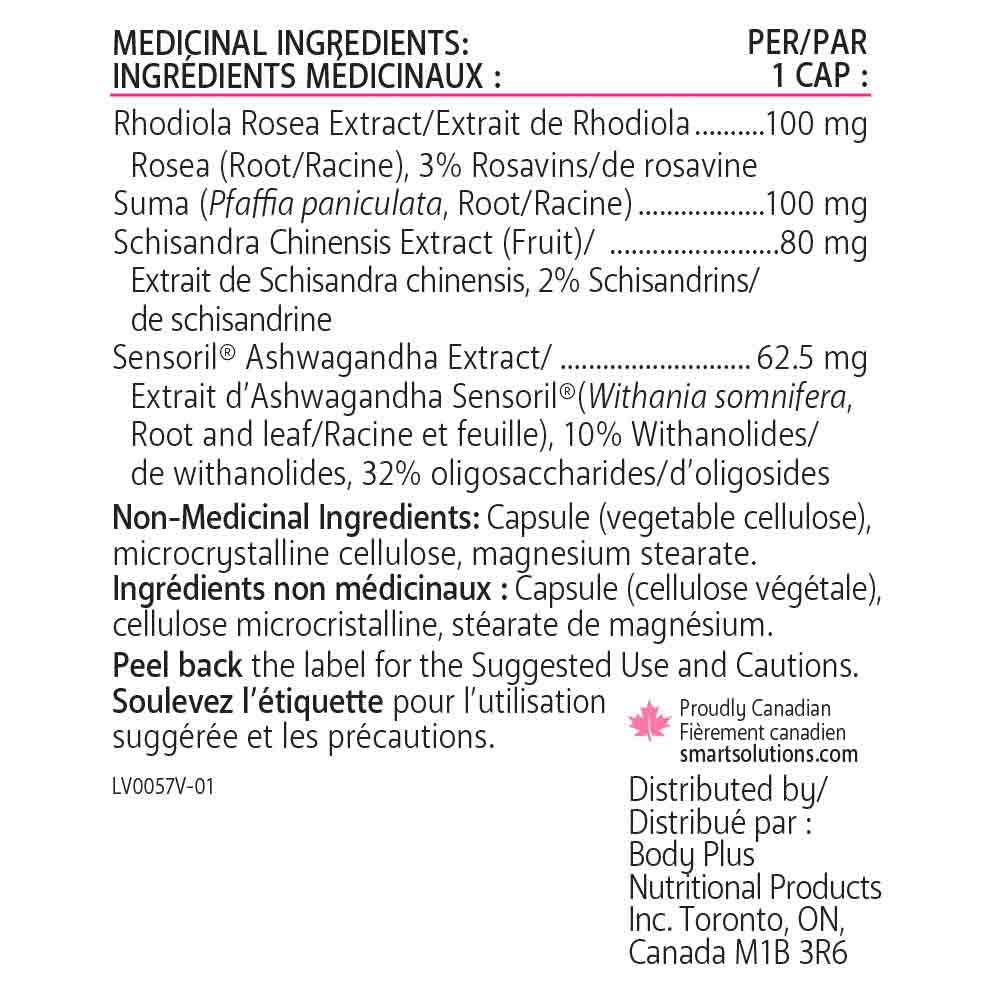 Smart Solutions - Adrenasmart 90 Veg - Caps - Nature's Source Inc