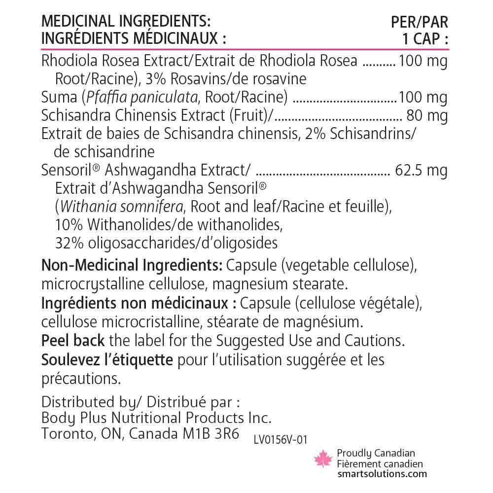 Smart Solutions - Adrenasmart 180 Veg - Caps - Nature's Source Inc
