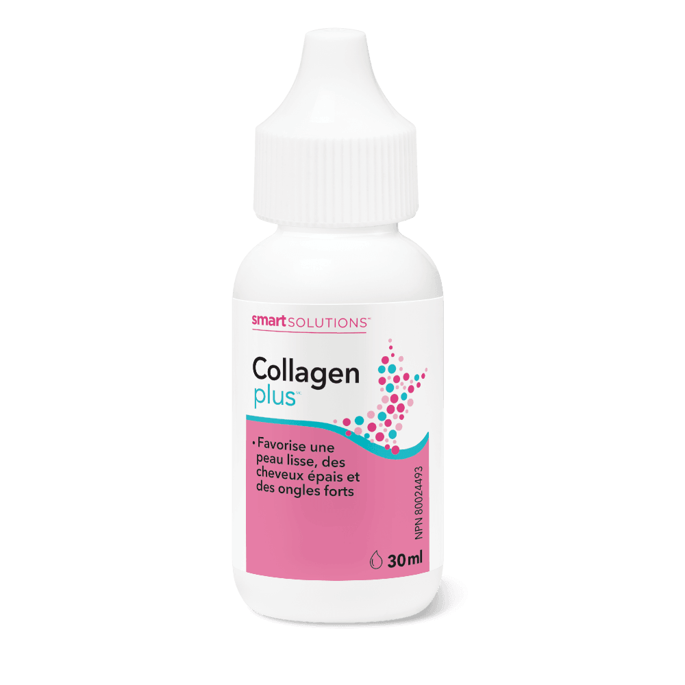 Smart Solutions Collagen Plus, 30ml - Supports Smooth Skin, Thick Hair and Strong Nails, Stronger Bones - Nature's Source Inc