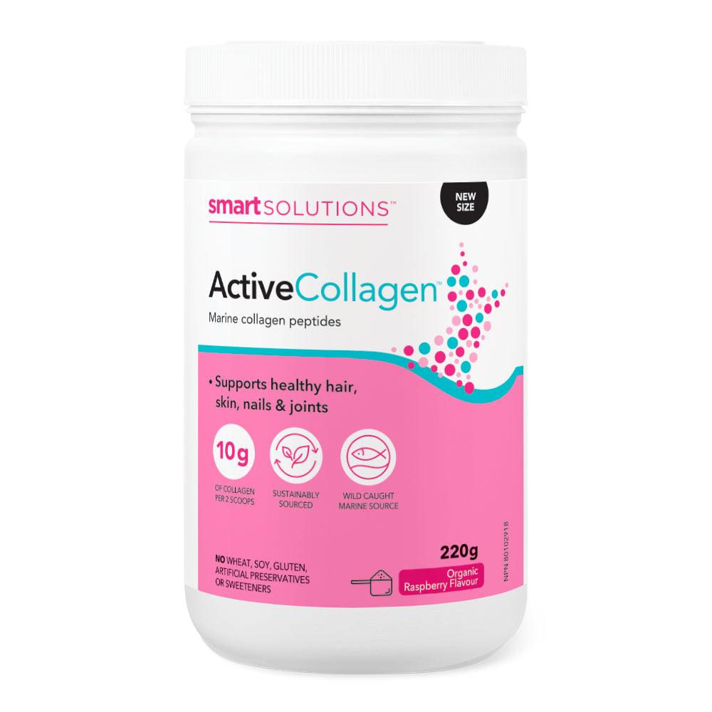 Smart Solutions - Active Collagen Raspberry 220g - Nature's Source Inc